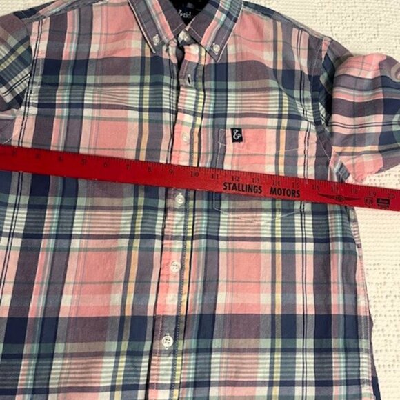 Tackle & Tides Mens Plaid Shirt Size Small Button Down Pocket Logo. - Picture 4 of 6